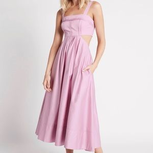 AJE Frequency Cut our midi dress size AU 6/US2